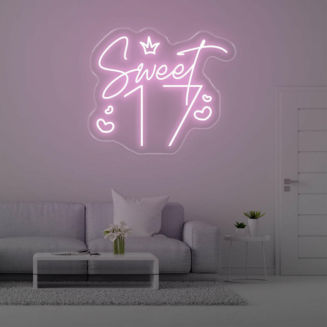 Sweet 17 LED Neon Sings