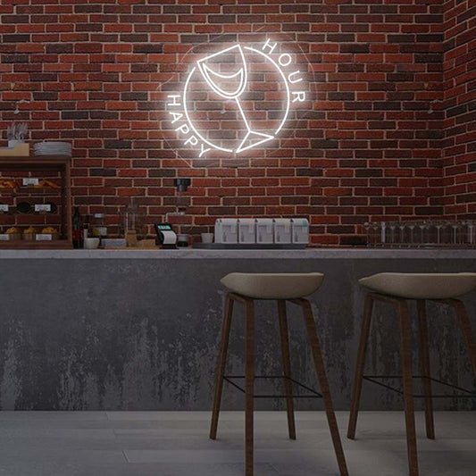 Happy Hour LED Neon Sign