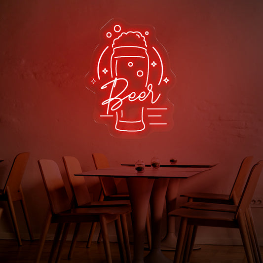 Wheat Beer Glass LED Neon Sign