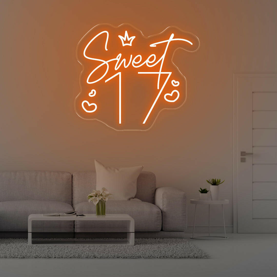 Sweet 17 LED Neon Sings