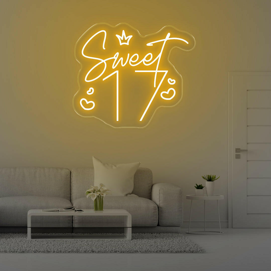 Sweet 17 LED Neon Sings