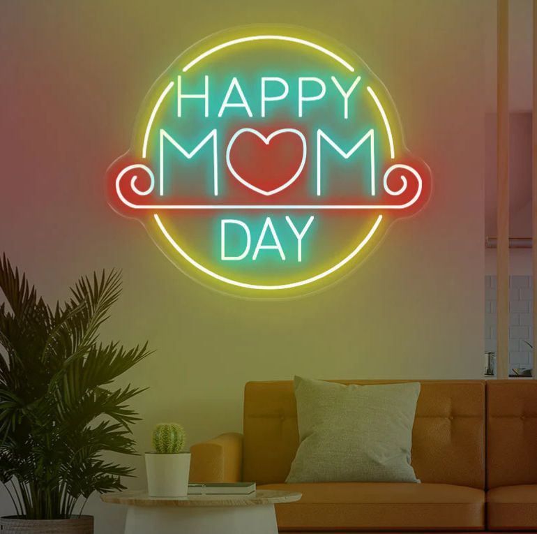 Mother's Day Neon Sign for Party Decoration