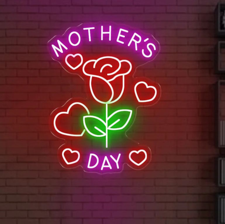 Mother's Day Neon Sign for Business