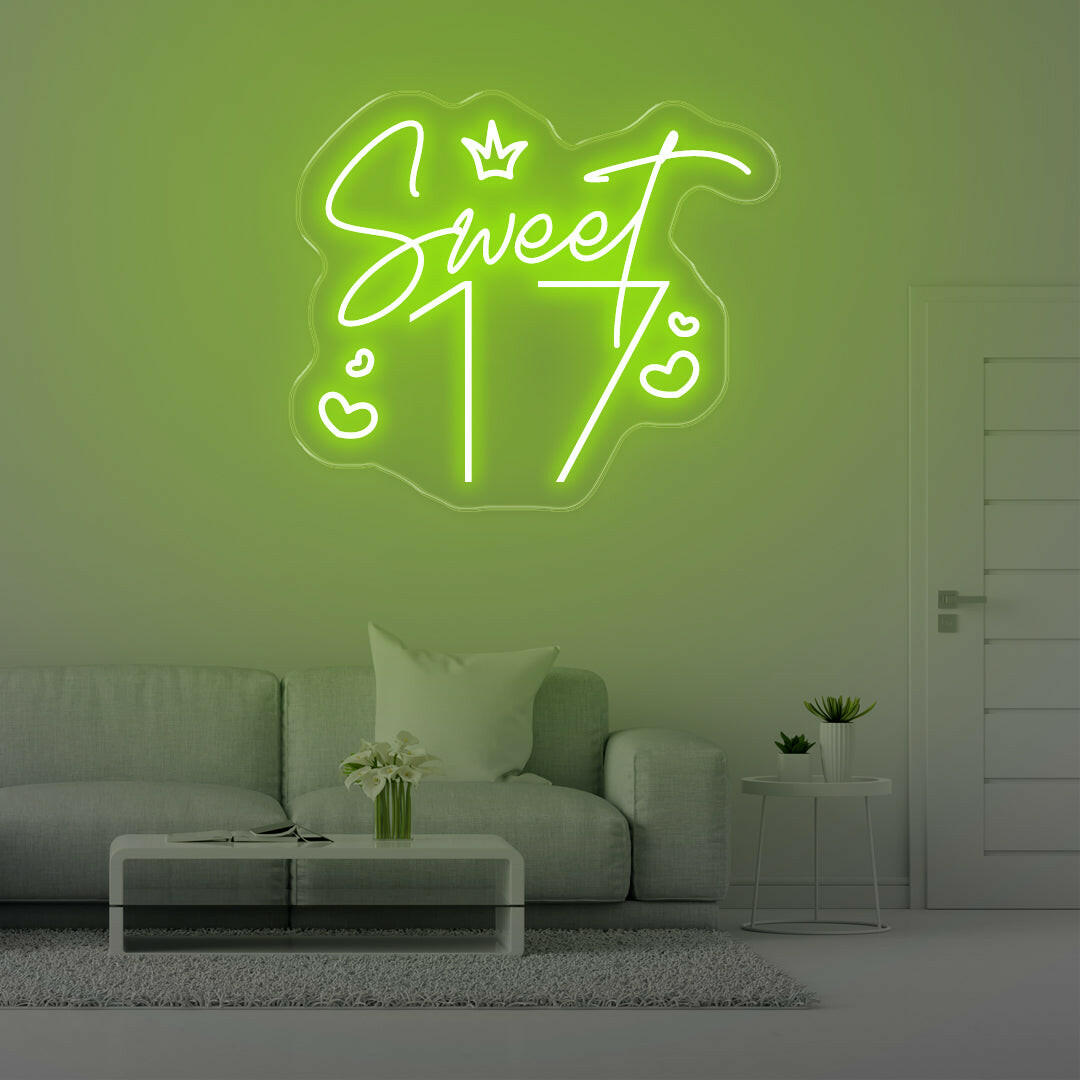 Sweet 17 LED Neon Sings