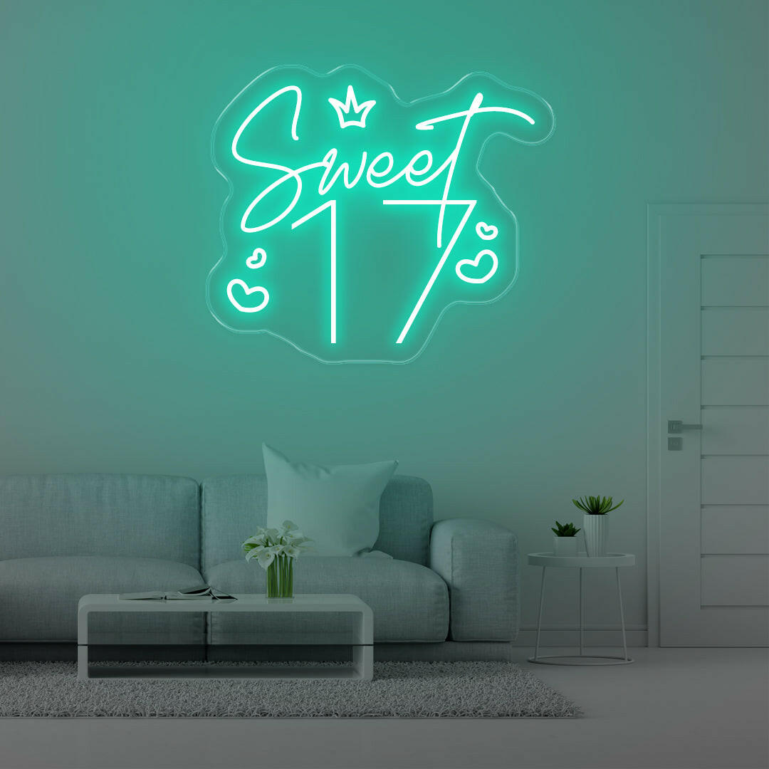 Sweet 17 LED Neon Sings
