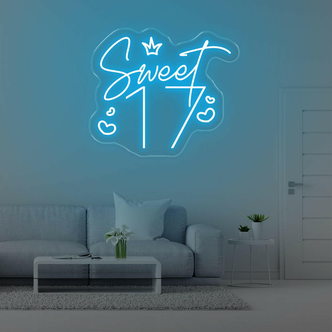 Sweet 17 LED Neon Sings