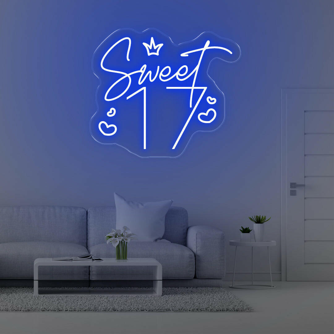 Sweet 17 LED Neon Sings