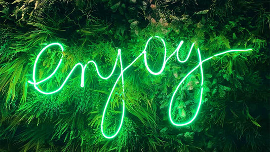 25+ Design Ideas of Outdoor Neon Signs for Garden