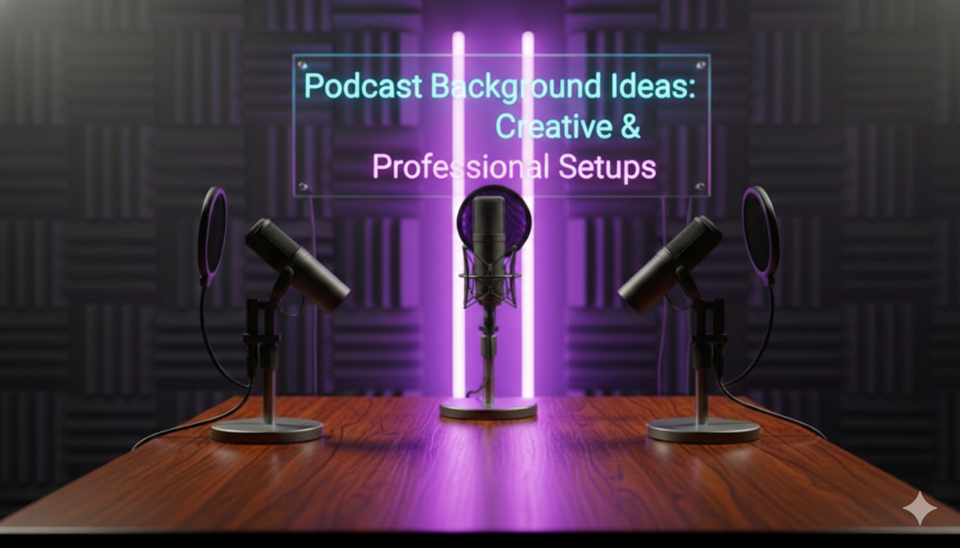 Podcast Background Ideas to Elevate Your Video Setup