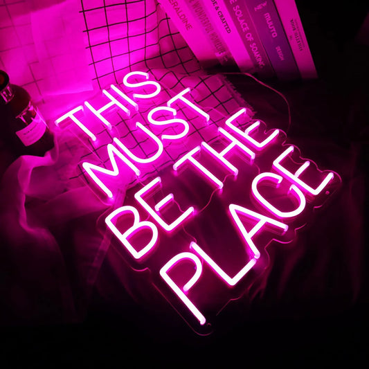 neon light font