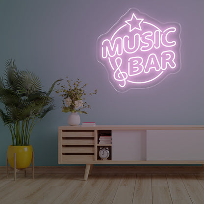 Music Bar LED Neon Sign – Lively Glow
