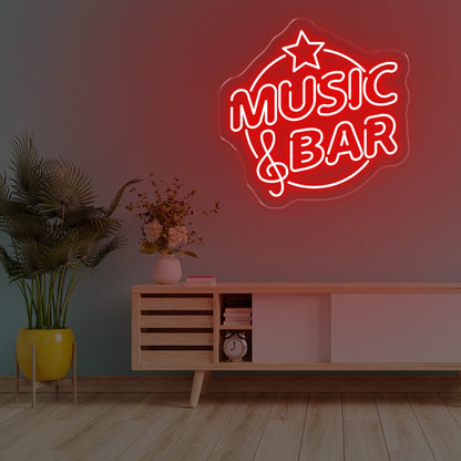 Music Bar LED Neon Sign – Lively Glow