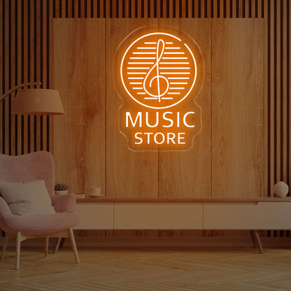 Music Store LED Neon Sign