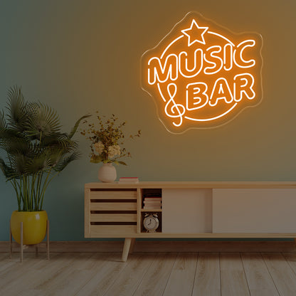 Music Bar LED Neon Sign – Lively Glow