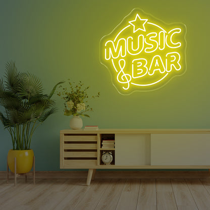 Music Bar LED Neon Sign – Lively Glow