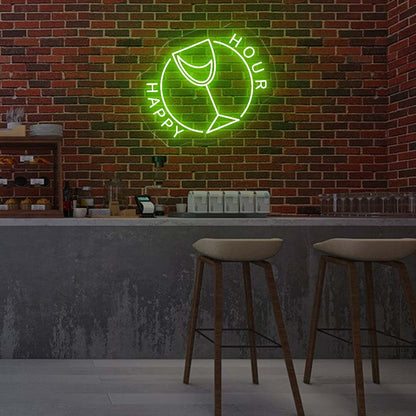 Happy Hour LED Neon Sign