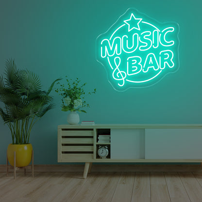 Music Bar LED Neon Sign – Lively Glow