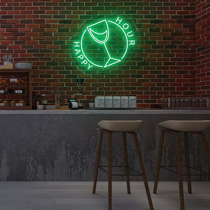 Happy Hour LED Neon Sign