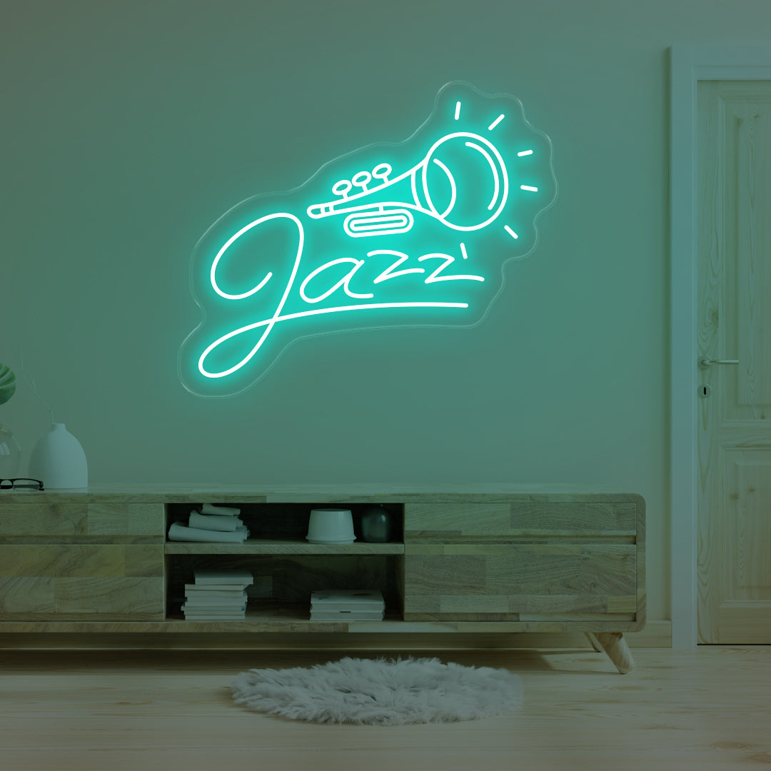 Jazz LED Neon Sign – Timeless Rhythm Glow – Oasis Neon Sign - UK