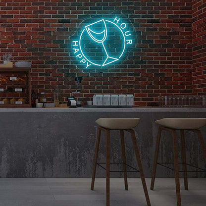 Happy Hour LED Neon Sign