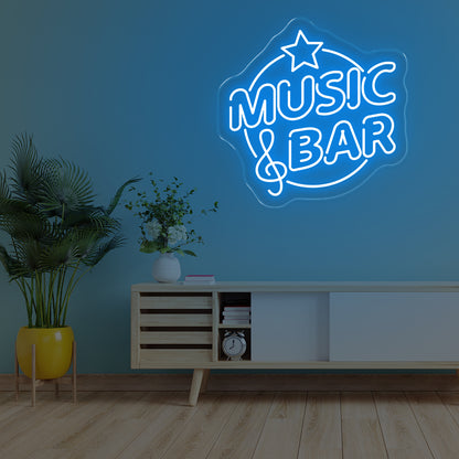Music Bar LED Neon Sign – Lively Glow