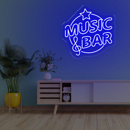 Music Bar LED Neon Sign – Lively Glow