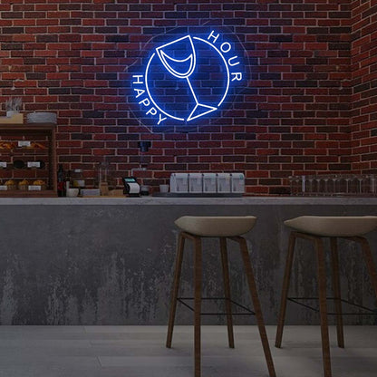 Happy Hour LED Neon Sign