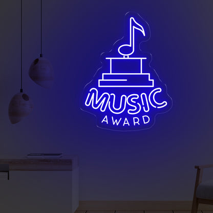 Music Award LED Neon Sign– A Glowing Musical Tribute