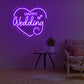 Happy Wedding LED Neon Sign