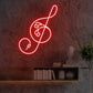 Clef Neon Sign