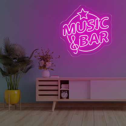 Music Bar LED Neon Sign – Lively Glow
