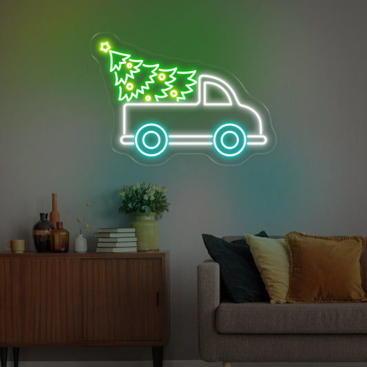 Christmas Tree Truck  - LED NEON SIGN