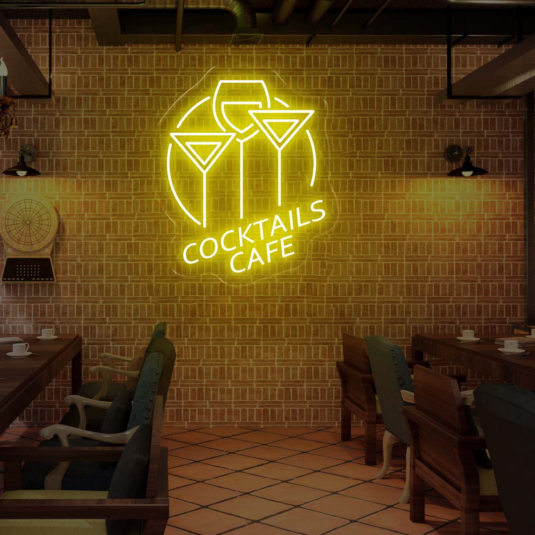 Css Cocktail Sign Cocktail Cafe LED Neon Sign