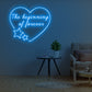 The Beginning of Forever Neon Sign Blue