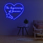 The Beginning of Forever Neon Sign Blue Dark