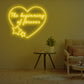 The Beginning of Forever Neon Sign Yellow