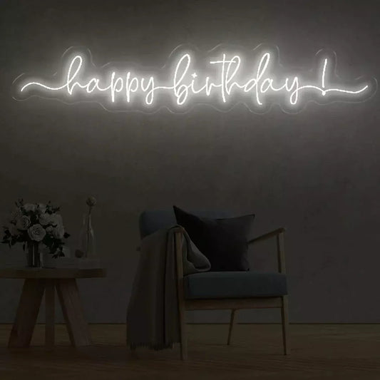 Happy Birthday Neon Sign